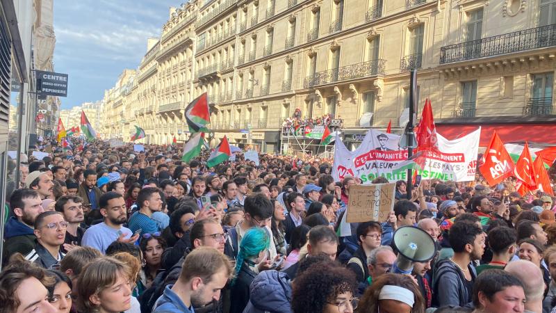 İsrail’in Refah’a saldırısı Paris’te protesto edildi